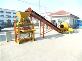 Bloco semi-automático que faz a máquina QTJ4-40